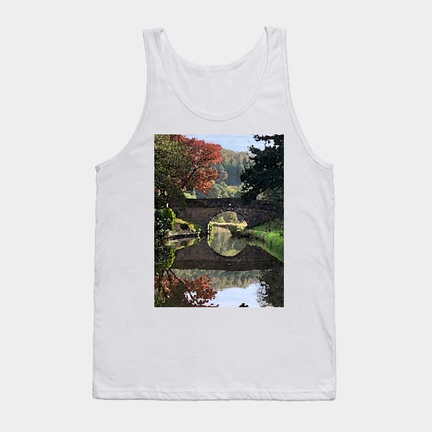 Leek and Calder Canal Watercolour Tank Top by bywhacky